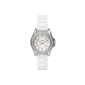 Bracelet de montre Fossil ES2878 Silicone Blanc 14mm